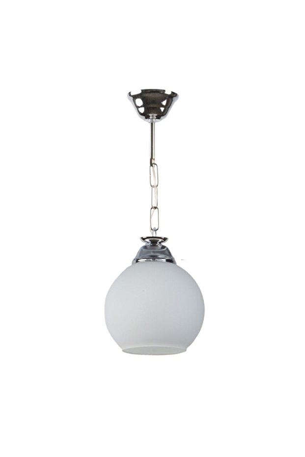 Yonca Modern Beyaz Camlı Tekli Avize - 1