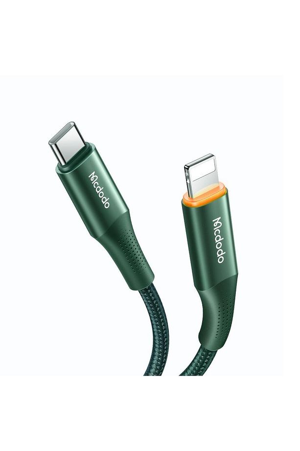 Ca-9961 20w Type-c To Lightning Pd Data-şarj Kablosu 1.2m-yeşil - 3