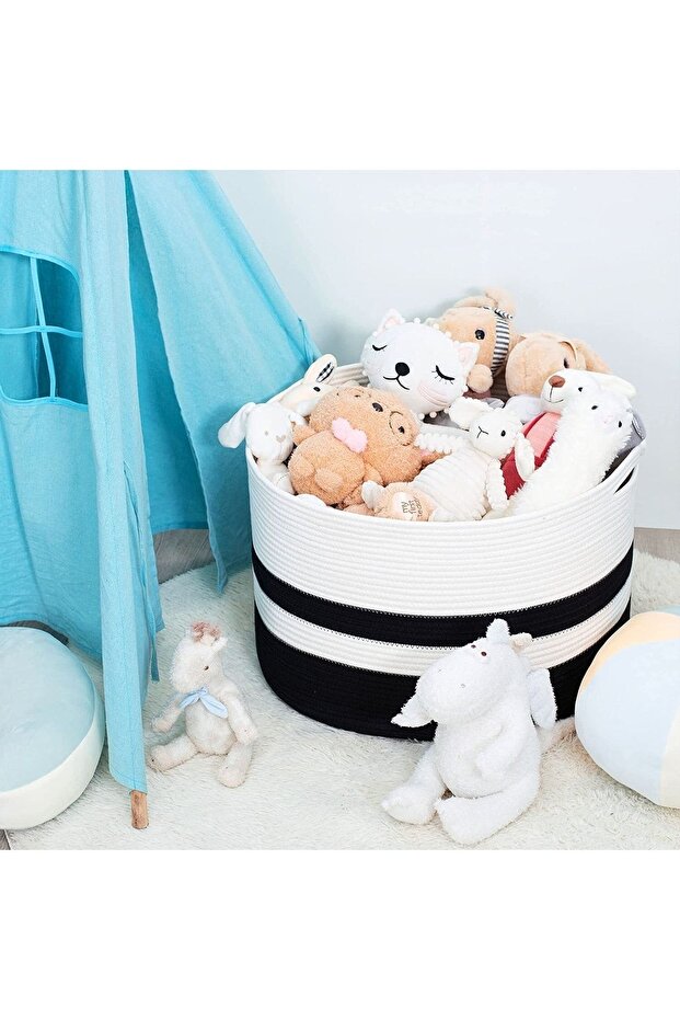 Multi-Purpose Jute Basket, Bathroom Basket, Towel Basket, Dirty Laundry Basket, Toy Basket, Organizer