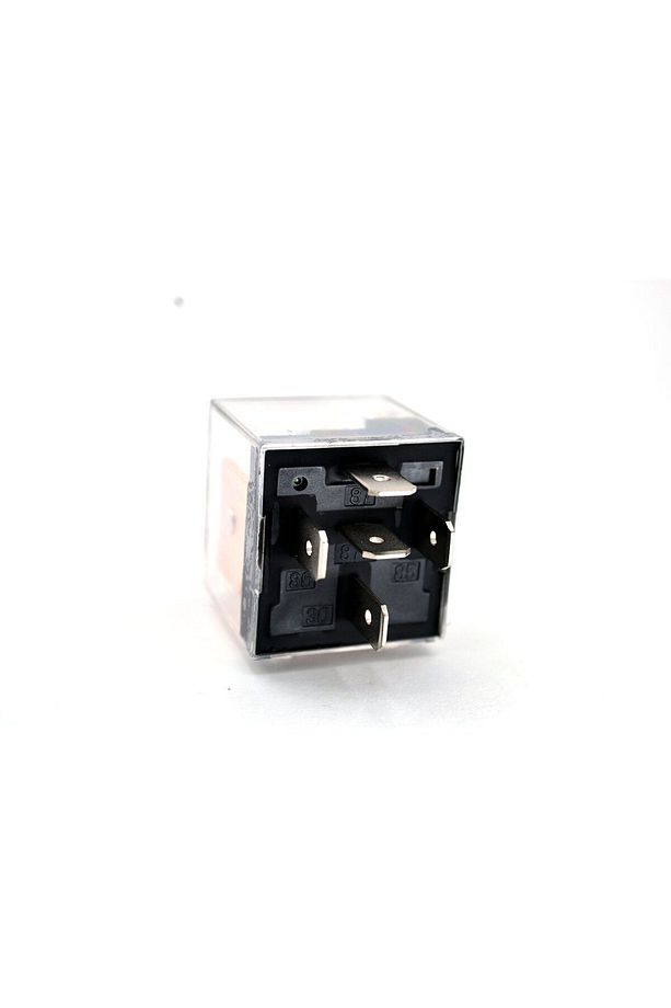 25 Adet Dirençli Mini Röle Şeffaf 12V 40A 87A 5 Fişli Yeşil Ledli - 4