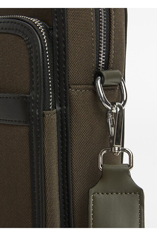 Leather Look Shoulder Bag - 3