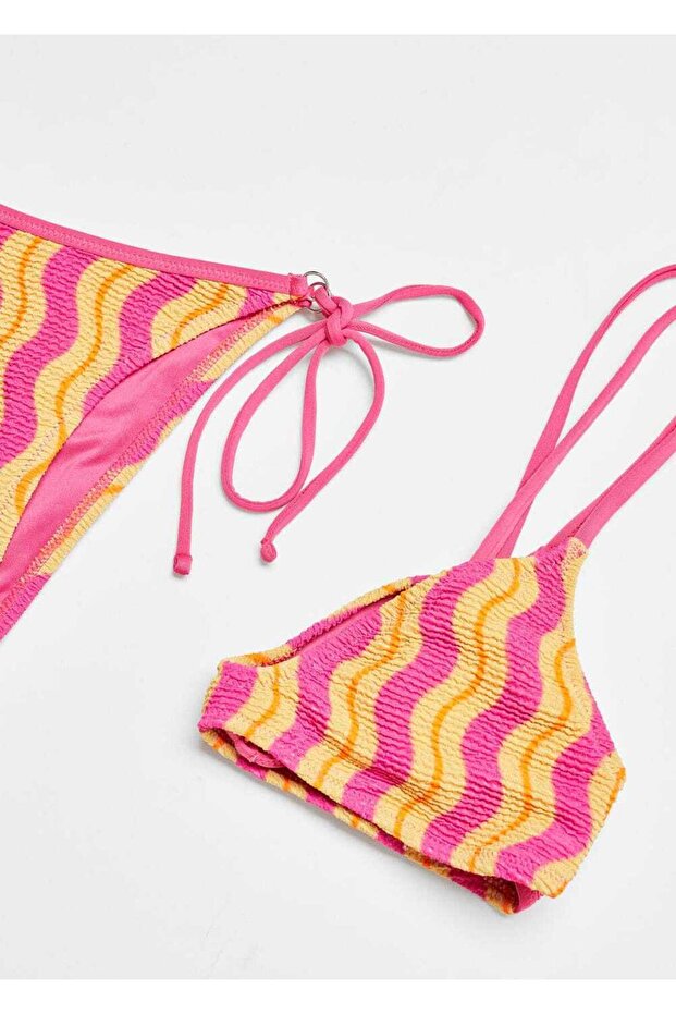 Desenli bikini üstü - 5