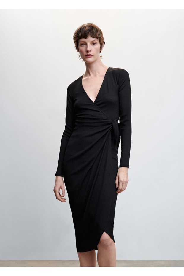 Fiyonklu Anvelop Elbise - 1