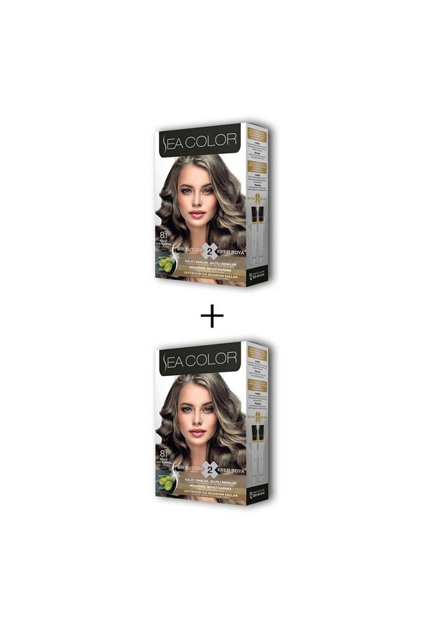 2X2 Tüp Krem Saç Boyası Seti Küllü Açık Kumral No:8.1 - 1