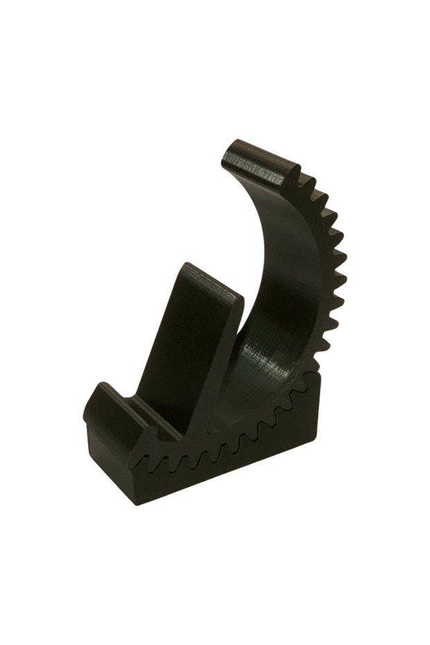 Adjustable Black Phone and Tablet Stand - Threaded Design
