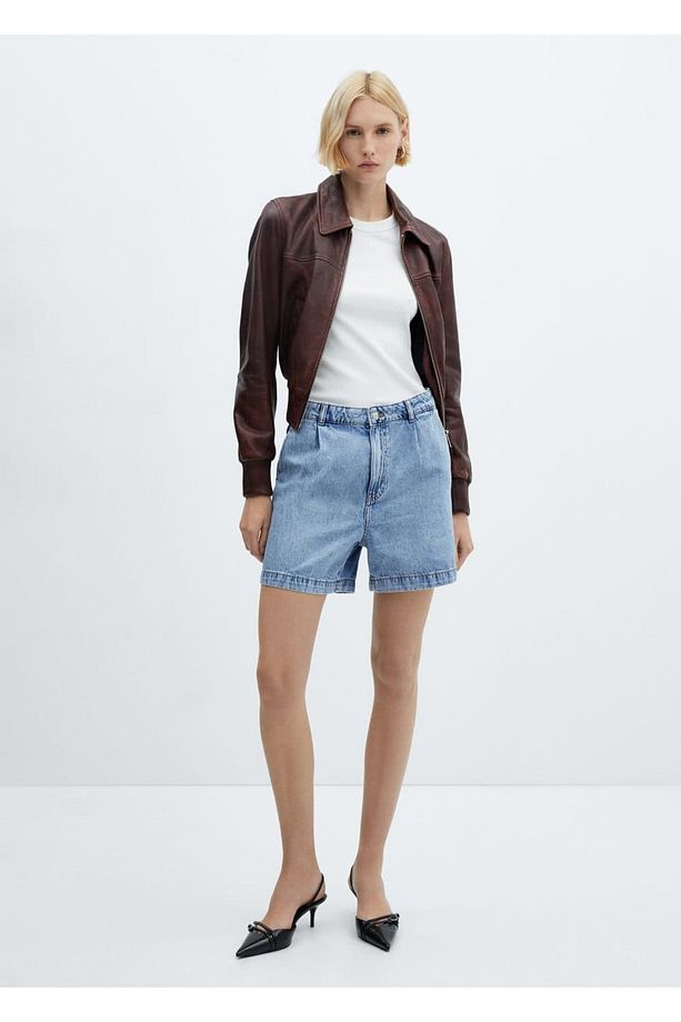 Slouchy denim şort - 2