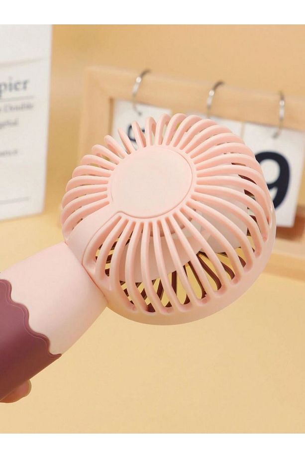Sevimli Tasarımı Pille Çalışan Mini Kişisel Taşınabilir Vantilatör - USB Şarj Edilebilir Güçlü Fan - 3