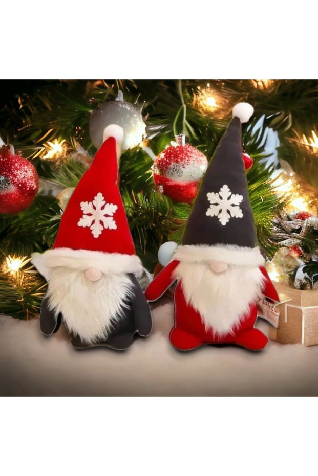 Toyzz Set of Two 45 Cm Elf Gnomes Plush Toy Home Decor and Accessory Christmas Water