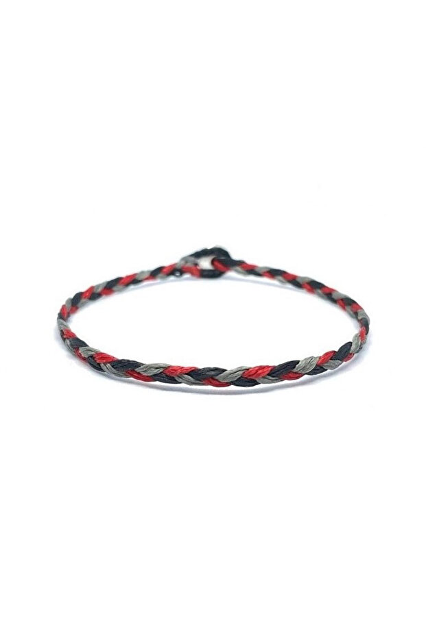 Unisex Multicolor Handmade Knitted Bracelet in Summer Colors