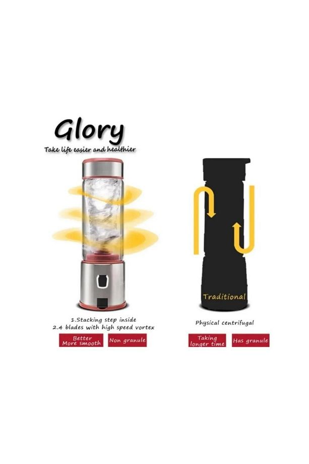450 Ml Taşınabilir Metal Kişişel Blender Shake'n Smoothies Blender Keskin Bıçaklı - 3