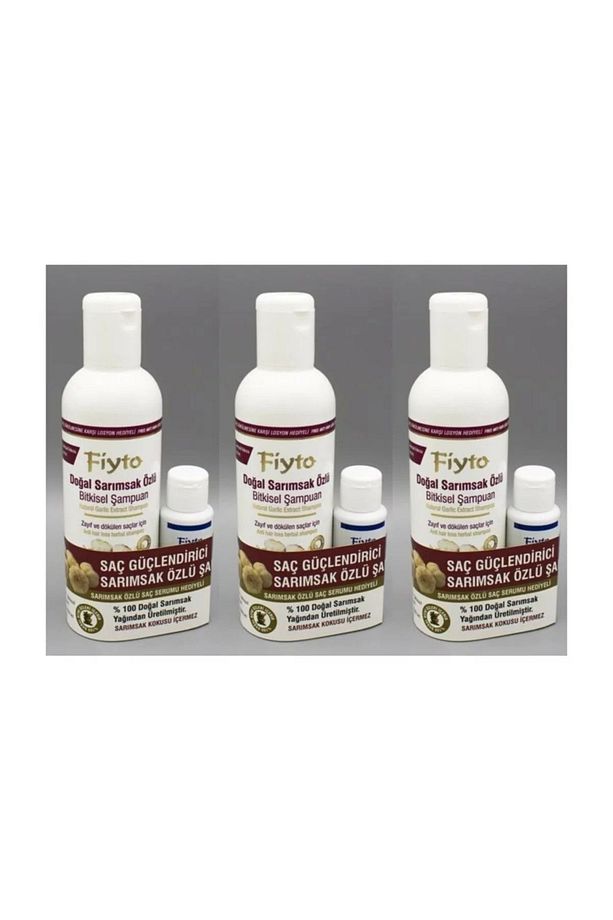 3 Adet Sarımsaklı Şampuan (500ml) Losyon - 1