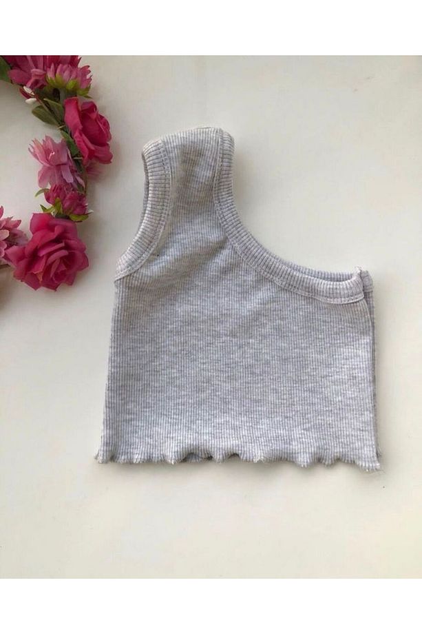 Kız çocuk tek kollu crop body - 1