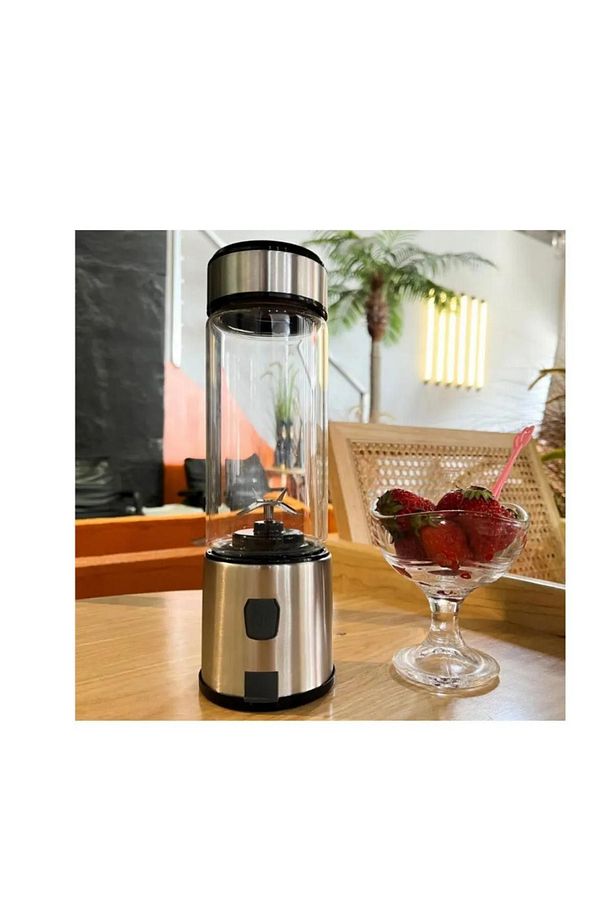450 Ml Taşınabilir Metal Kişişel Blender Shake'n Smoothies Blender Keskin Bıçaklı - 1