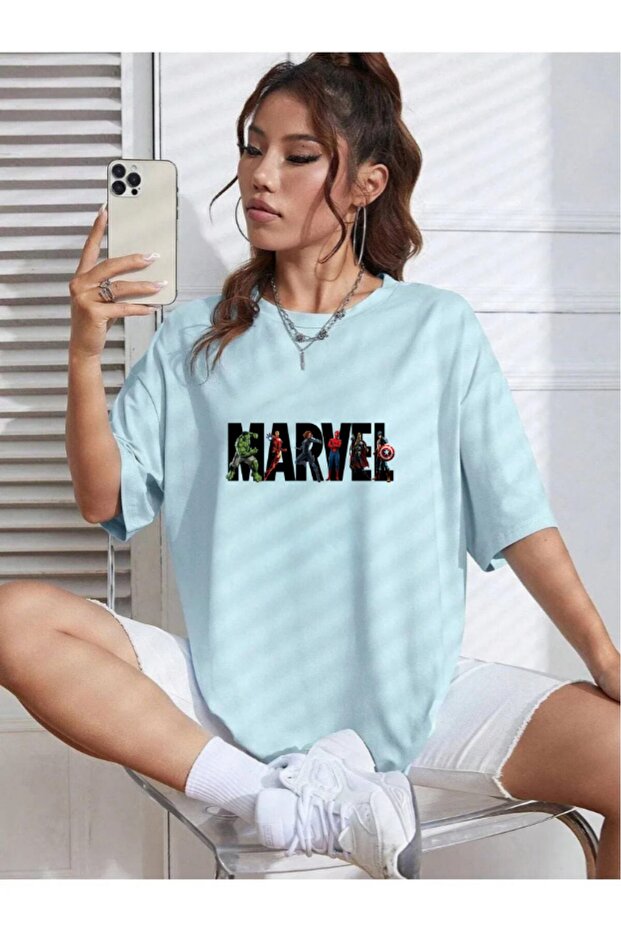 Marvel Printed Unisex Oversize T-shirt