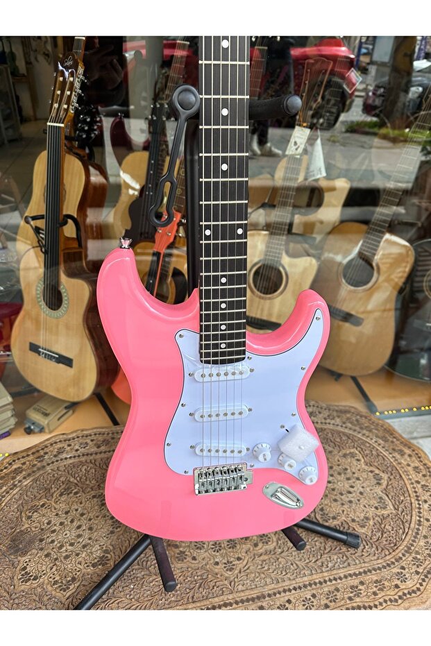Pembe Elektro Gitar - 6