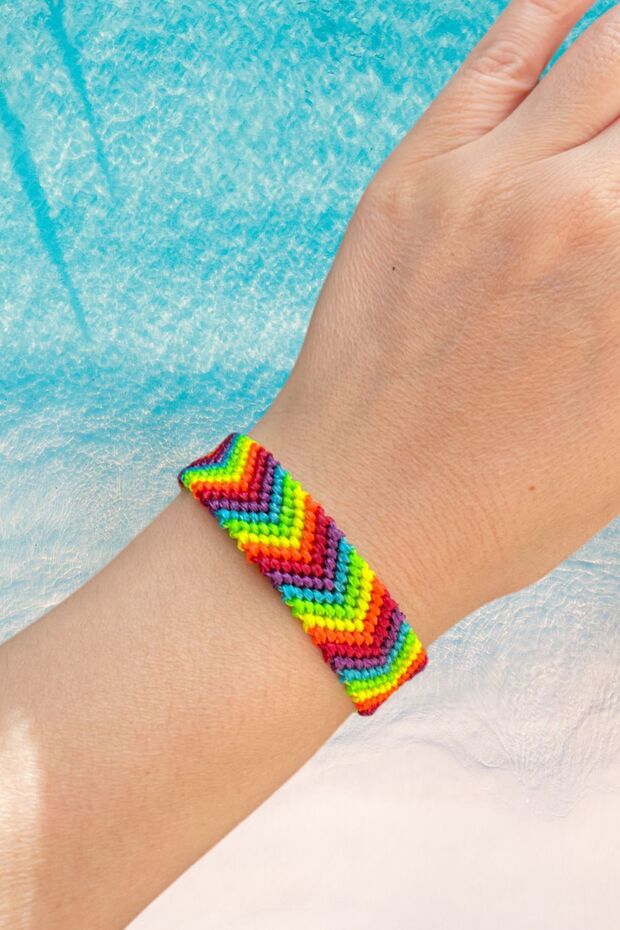 Rainbow Makrome Bileklik