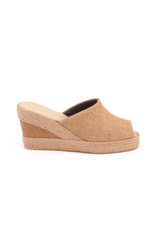 Authentic Handmade Platform Woven Women's Linen Casual Slippers