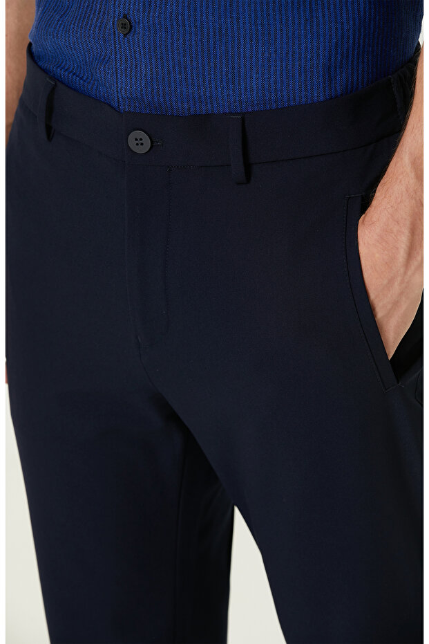 Lacivert Pantolon - 4