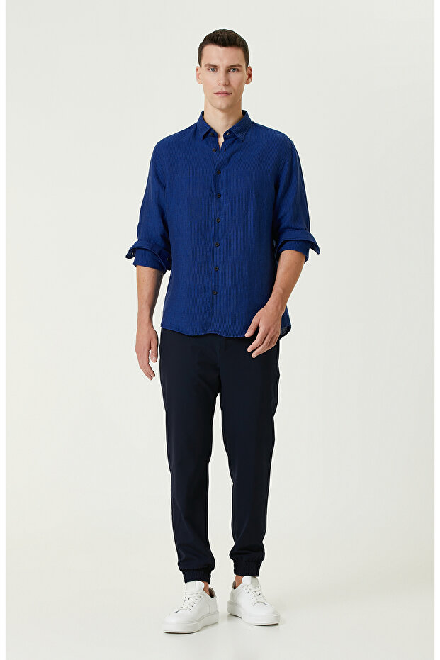 Lacivert Pantolon - 1