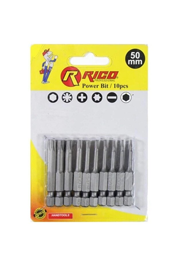 10 Parça Torx Bits Uç Seti 50 Mm - 1