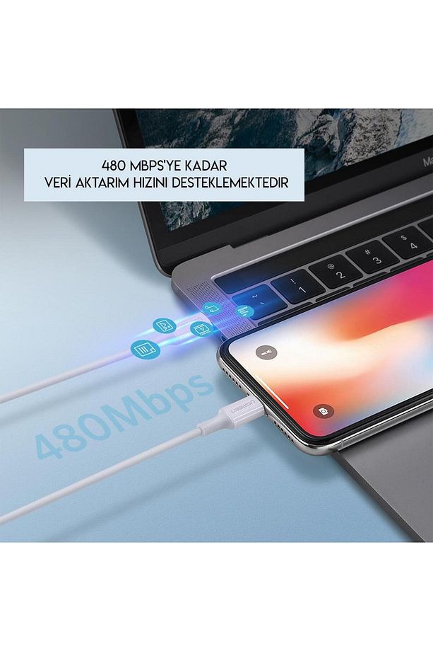 Type-c Lightning Ios Hızlı Şarj Kablosu 1 Metre - 3