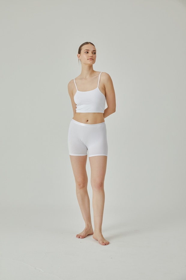 Women's White Length Short Long Panties