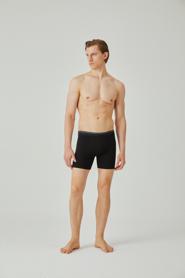 Men's Black Medium Boxers