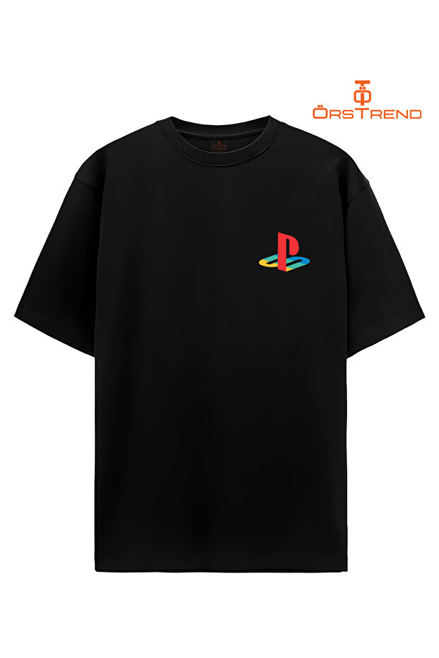 Playstation Baskılı Oversize Tişört - 2