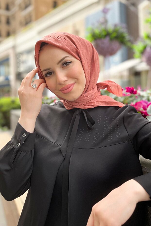 Bambu Kraş Eşarp - 6060800-981 - Şeftali - 1