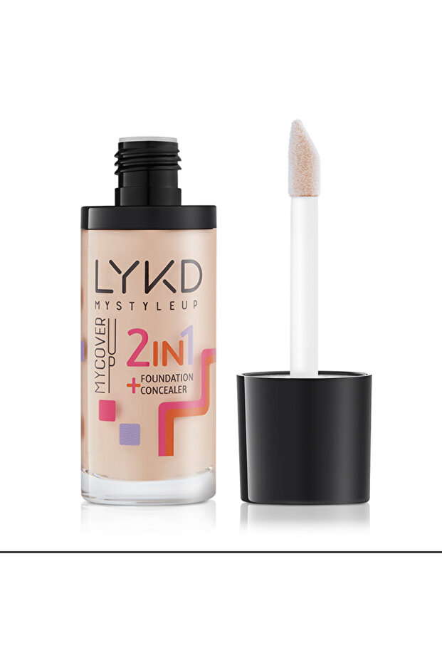 2 in 1 Fondöten 136 Warm Sand - 3