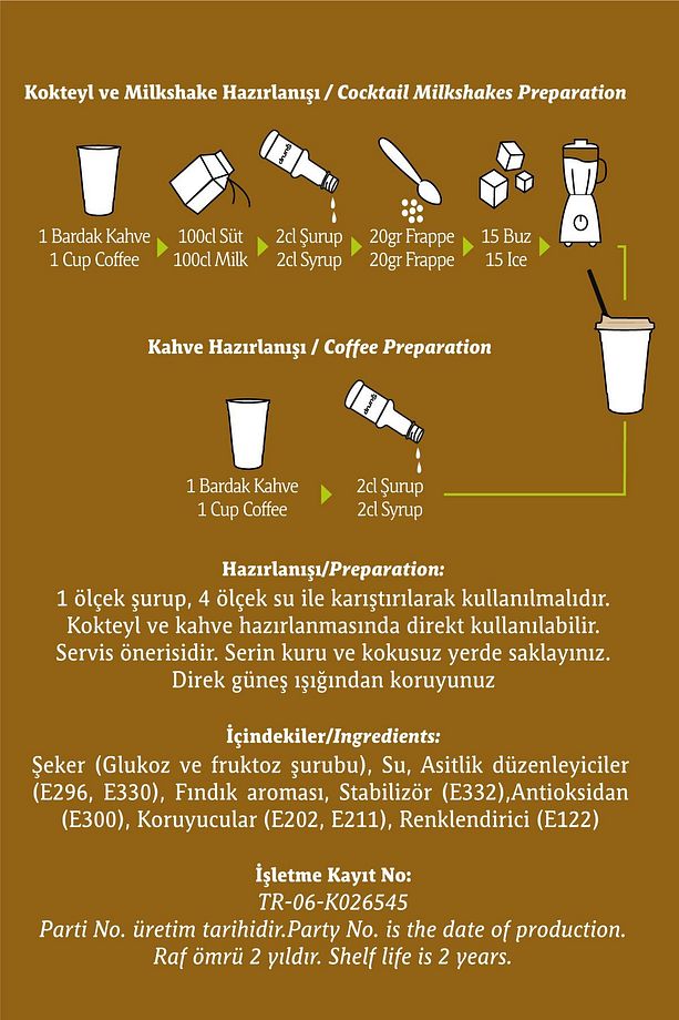 Fındık Şurubu 75cl - 2