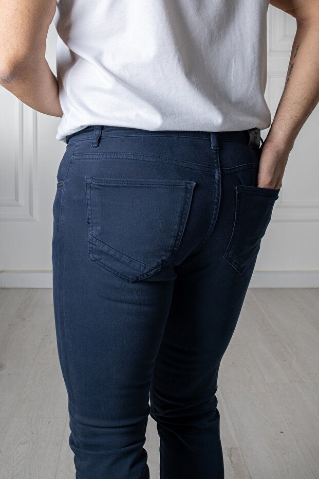 Interview Roys Lacivert Kot Pantolon - 8