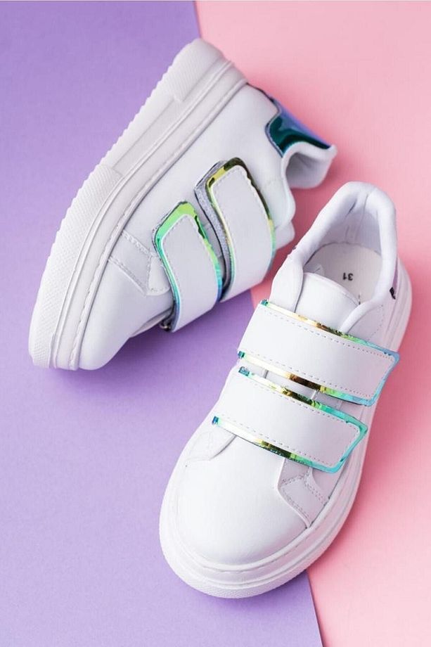 Unisex Çocuk Anatomik Kalın Taban Cırtlı Sneaker - 1