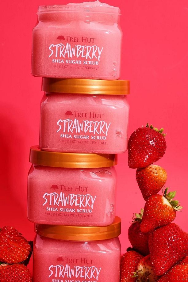 Tree Hut Strawberry Shea Sugar Scrub Vücut Peelingi 510GR - 6