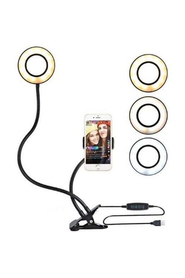 9 Mod Led Çok Fonksiyonlu Akrobat Masa Lambası Şiddeti Ayarlanabilir 3 Farklı Işık Rengi Usb Girişli - 3