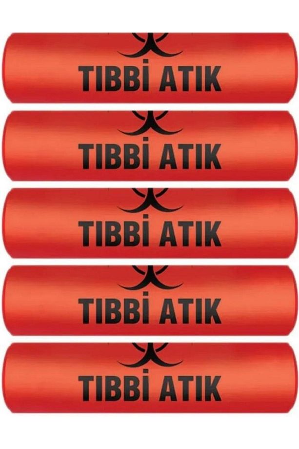 Tıbbi Atık Çöp Poşeti 75x90 600 gr 5 Rulo - 1
