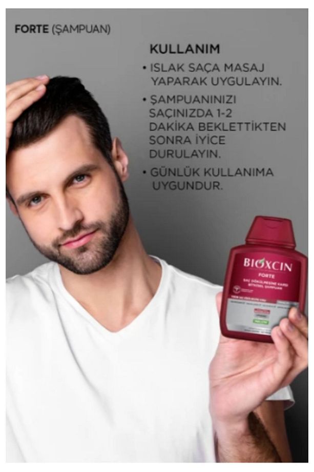 Bioxcin Forte 300 Ml Bitkisel Şampuan - 3