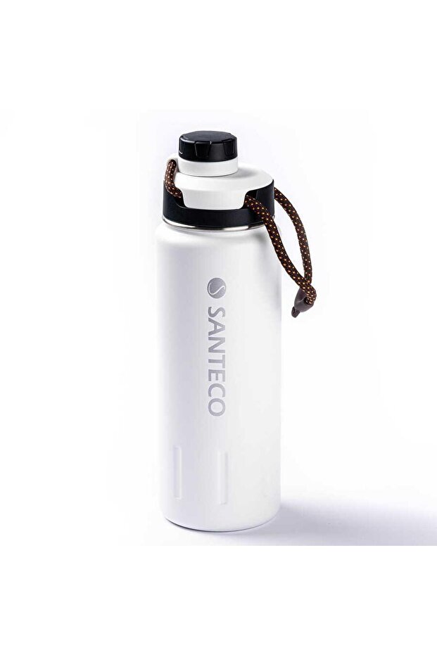 White Double Layer Stainless Steel Thermos - Tantitoni 710ML