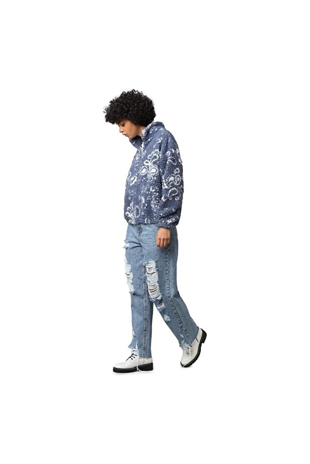 JANNE AZTEC TEDDY HALF ZIP - 5