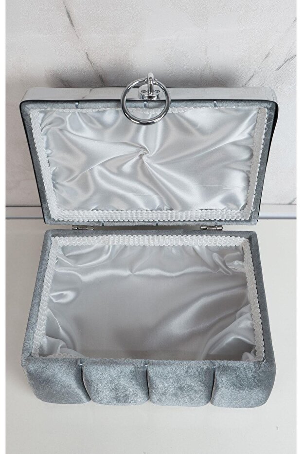 Lüks Kadife Makyaj Sandığı - 3