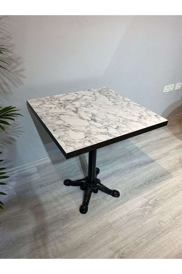 Cafe masası döküm ayak mdf 70x70 - 3