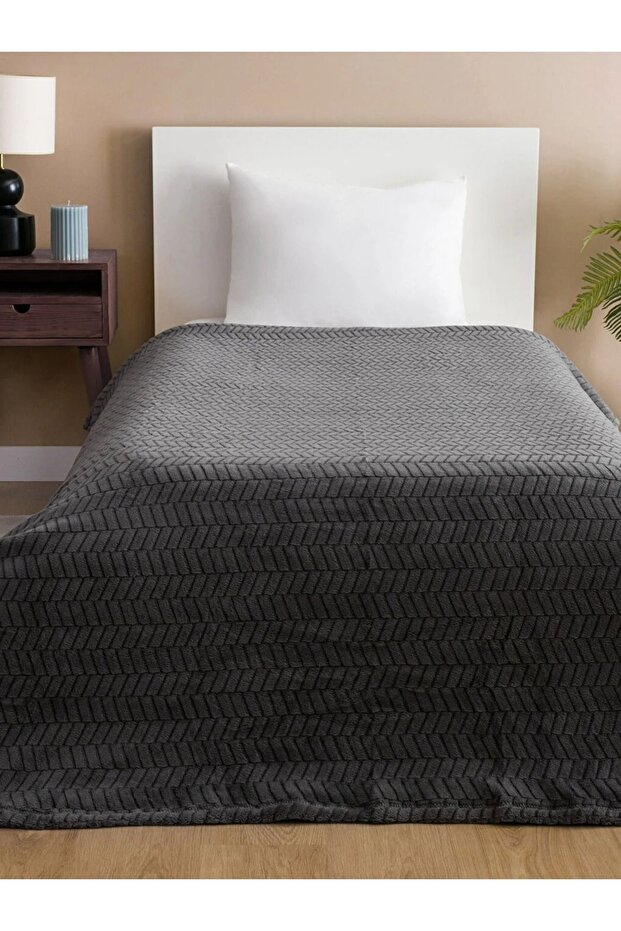 Desenli Welsoft Tek Kişilik Battaniye150x220 Cm - 1