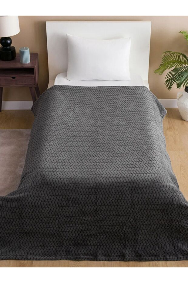 Desenli Welsoft Tek Kişilik Battaniye150x220 Cm - 3