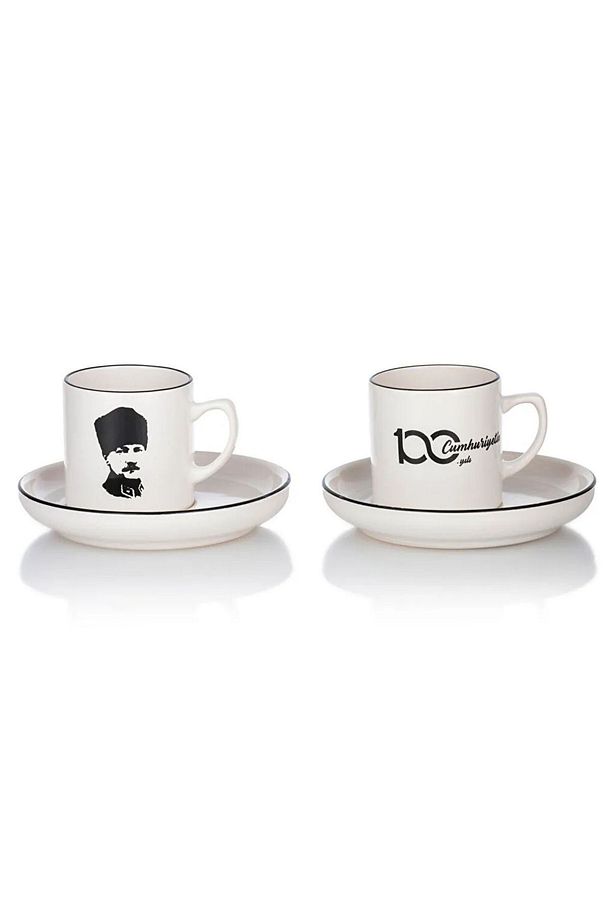 LCW HOME Atatürk Baskılı 2 Kişilik Kahve Fincan Takımı 184 Ml - 4