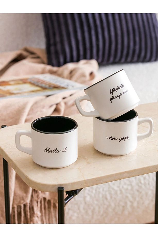 LCW HOME Seramik Kupa Seti 3'lü 180 Ml - 3