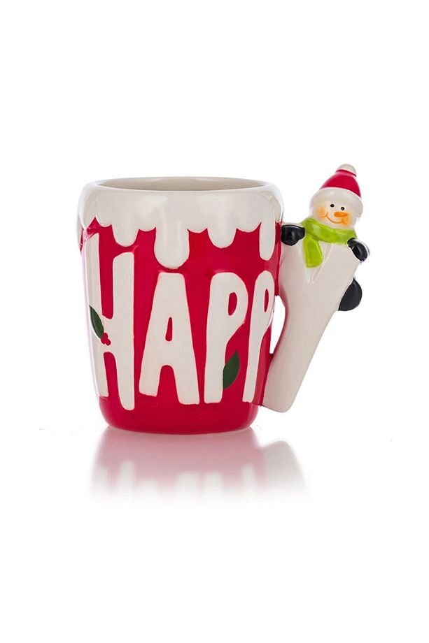 Home Seramik Yılbaşı Temalı Kardanadamlı Kupa 400 ml - 5