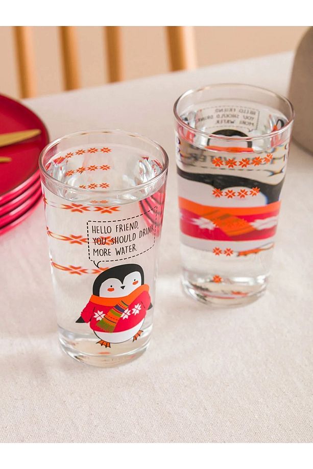 Lcw Home Baskılı Cam Bardak 2'li 570 ml - 4
