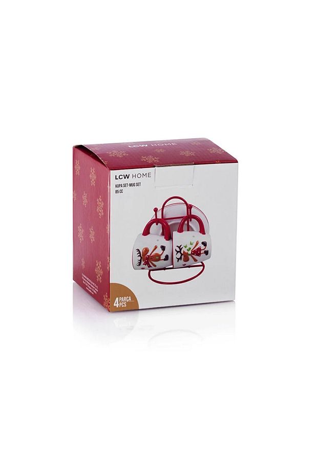 LCW HOME Yılbaşı Temalı Kahve Fincan Takımı 2'li 85 Ml - 5