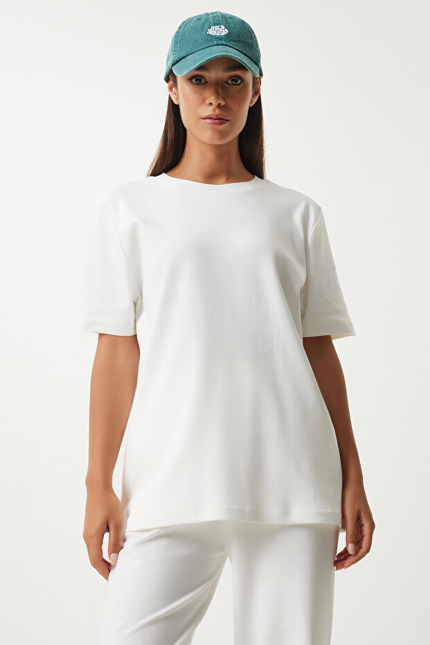 Fehér póló és melegítő szett - női FN03215 - 3