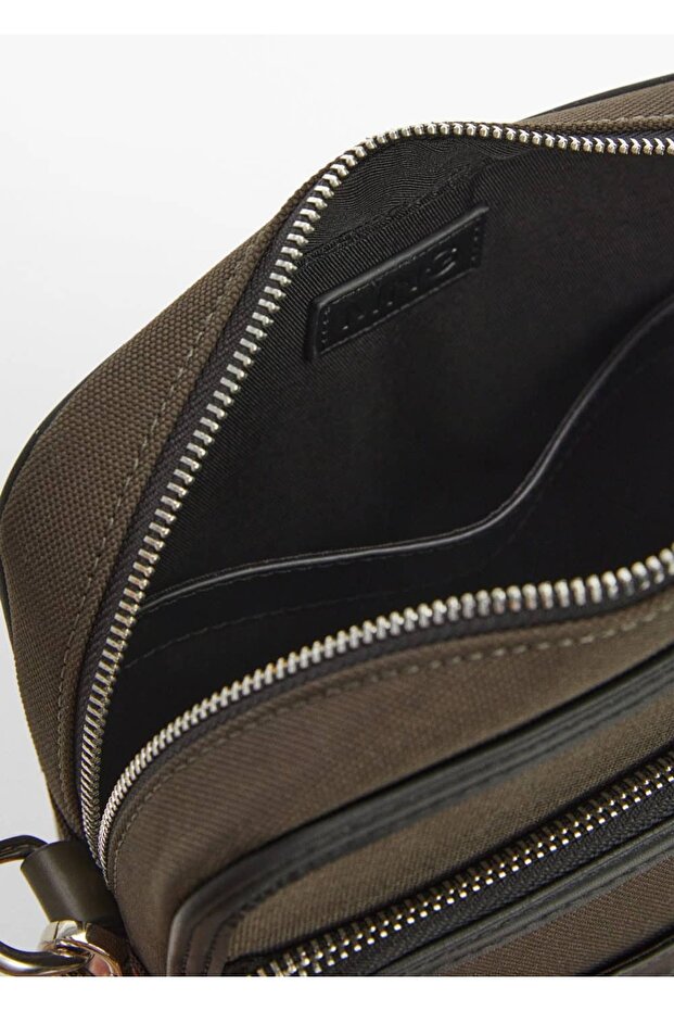 Leather Look Shoulder Bag - 5